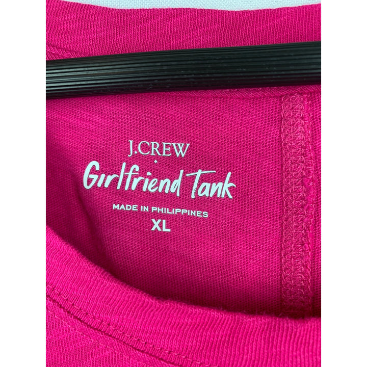 J.Crew Girlfriend Tank XL Pink Sleeveless Top 100% Cotton