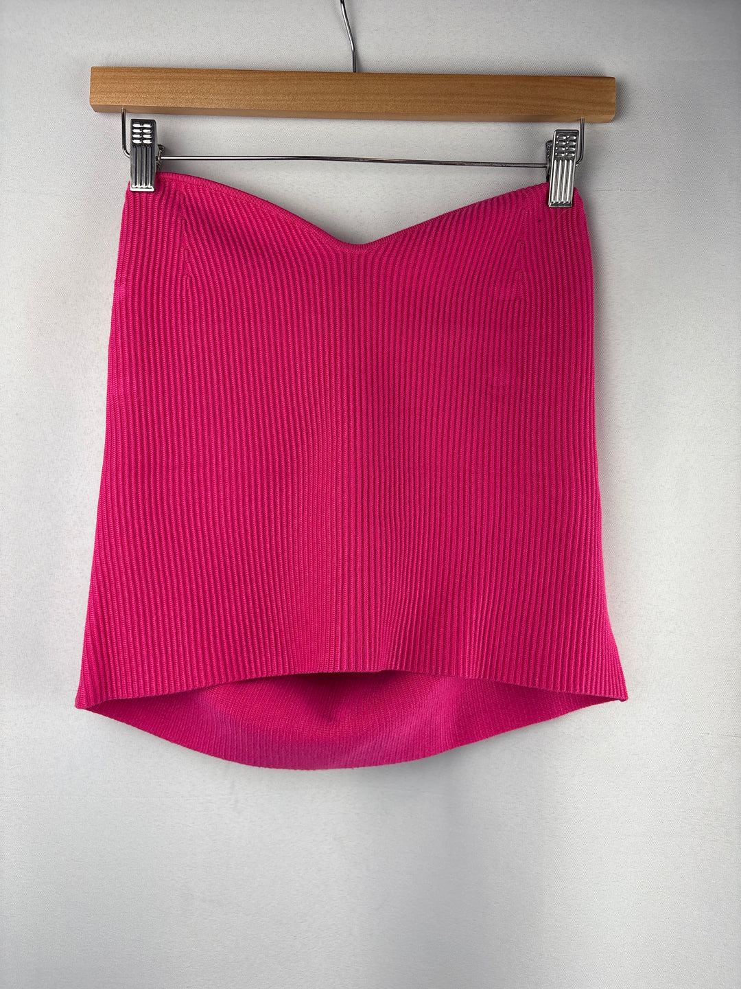 Women’s The Drop XL Hot Pink Ribbed Bandeau Top