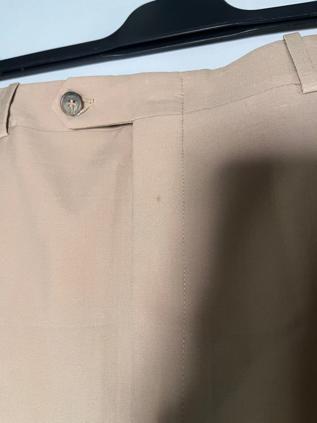 Men's Barry Bricken Pleated Dress Pants Khaki Size Large