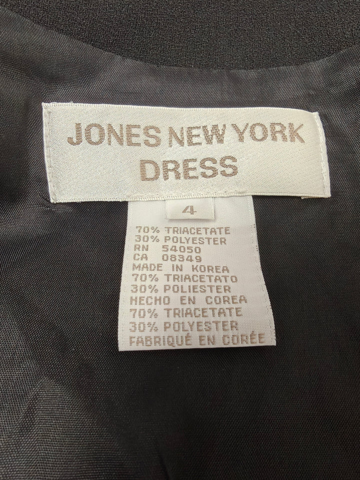 Women’s Jones New York Wrap Dress Black Size 4