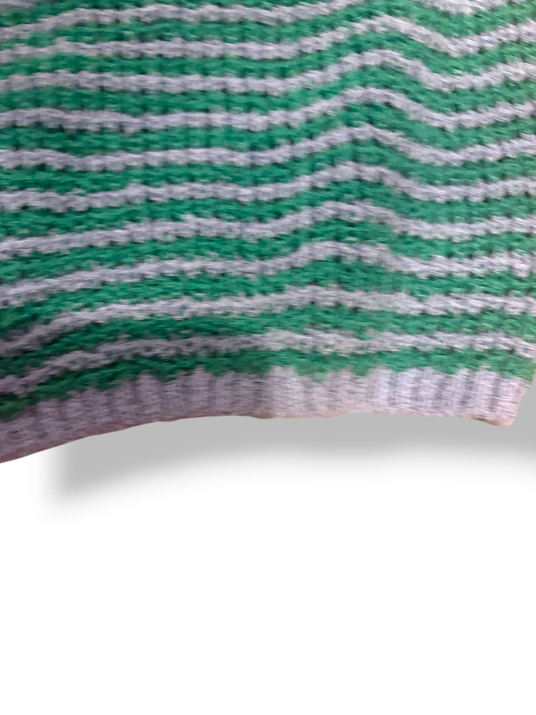 Zara Green Gray Striped Knit Drawstring Shorts Size Large Lounge Coastal