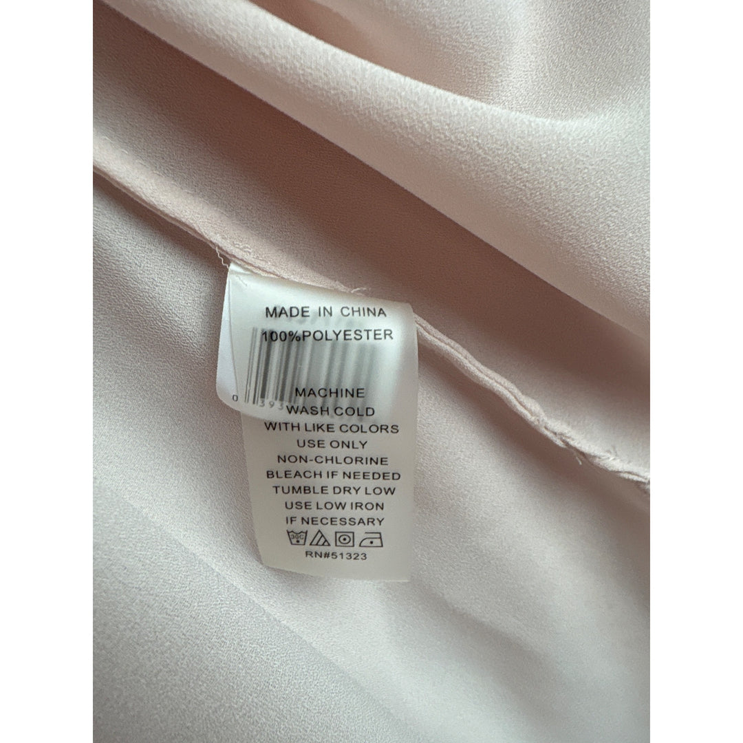 Vince Camuto Womens Cold Shoulder Blouse Size S Light Pink Polyester Made In China