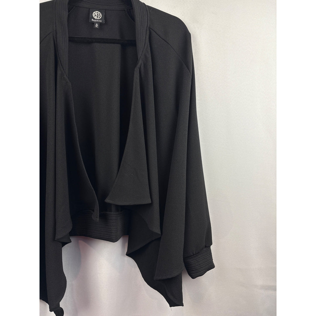 Women’s Bobeau Size XL Black Sweater with Ribbed Cuffs