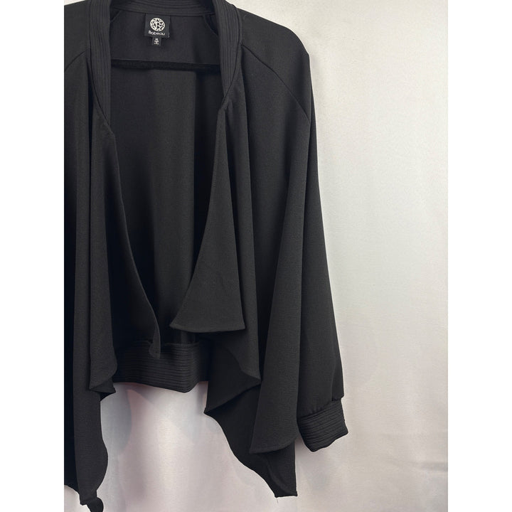 Women’s Bobeau Size XL Black Sweater with Ribbed Cuffs