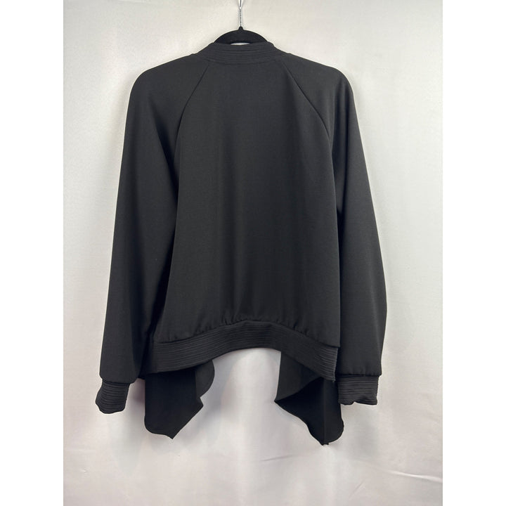 Women’s Bobeau Size XL Black Sweater with Ribbed Cuffs