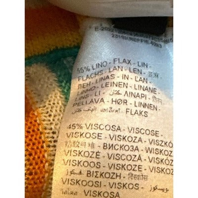 Stefanel Blue/Yellow/Orange/White Striped Strapless Sundress OR Maxi Skirt EuroM