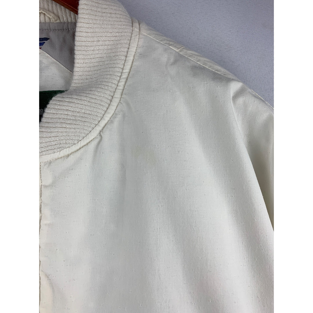 Hunt Club JCPenney Mens XL Bomber Jacket White