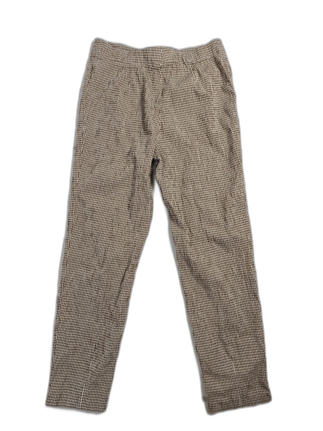 Womens Piazza Sempione Capri Pants Brown White Size 12