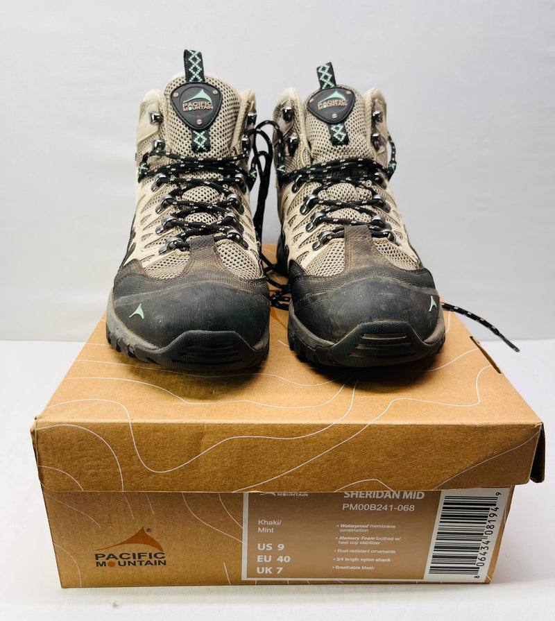 Pacific Mountain Emmons Hiking Boots Women's Waterproof Trail Outdoor Boots Size 9