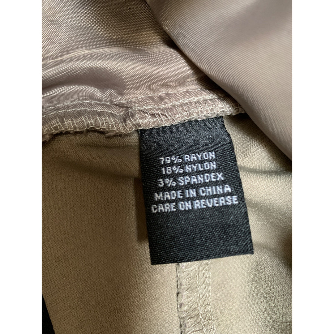 Violets & Roses Womens Slim Fit Khaki Pants Size 4/27 Rayon & Spandex
