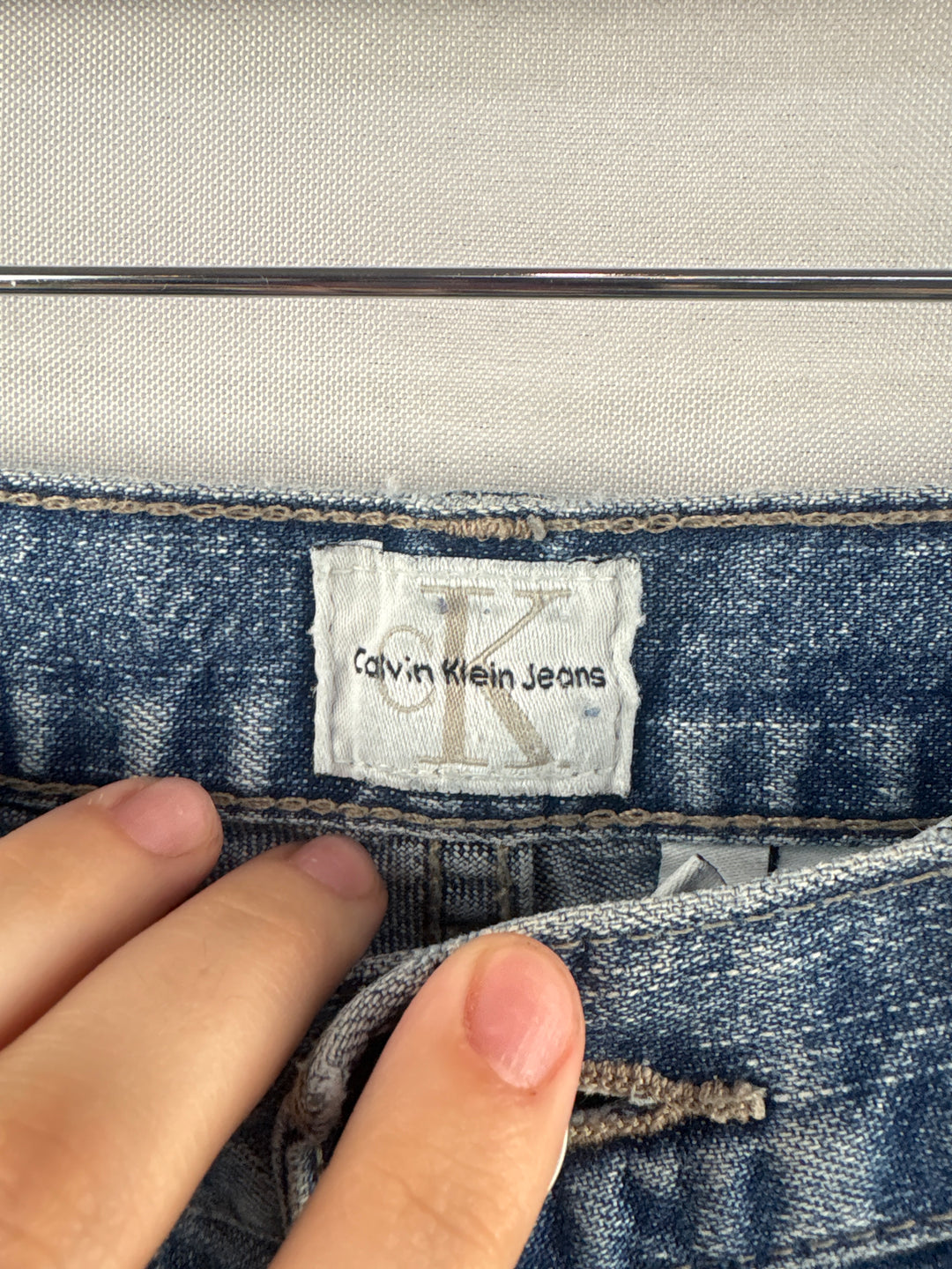 Women’s Calvin Klein Size 10 Light Wash Blue Boyfriend Jeans