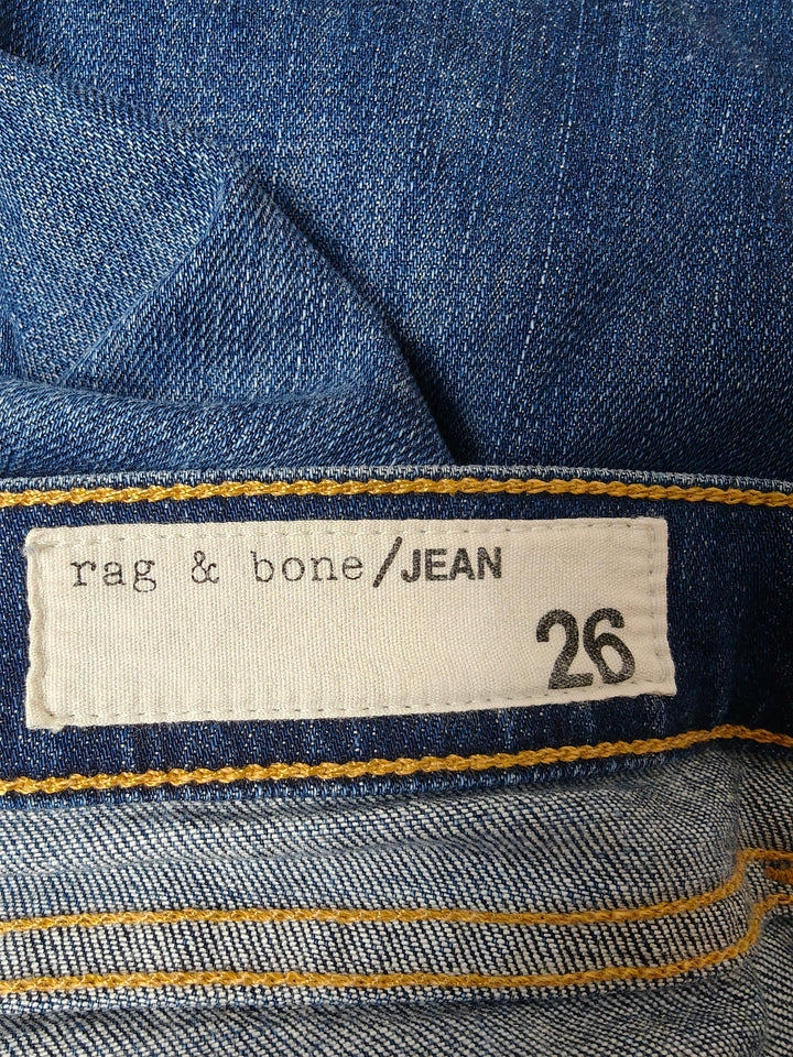Womens Rag &amp; Bone Skinny Jeans Blue Size 26