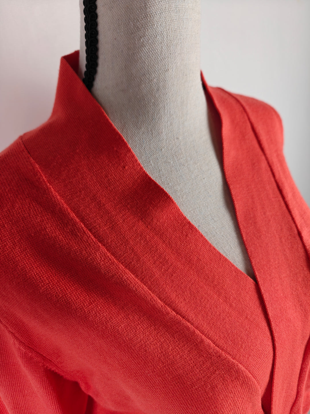 Women Linda Matthews Cardigan Sweater Coral Large