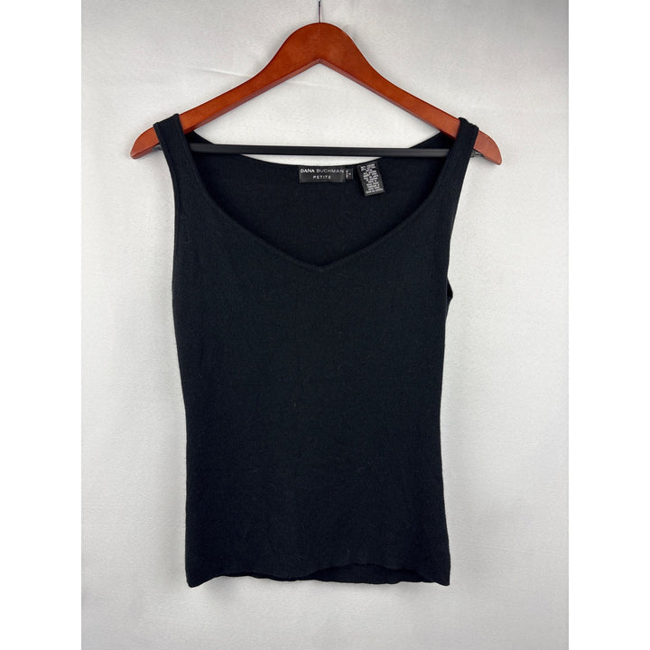 Dana Buchman Petite Black Knit Tank Top P