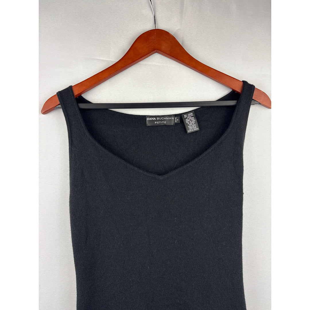 Dana Buchman Petite Black Knit Tank Top P