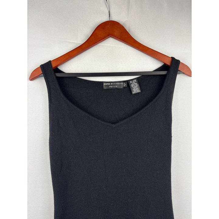 Dana Buchman Petite Black Knit Tank Top P