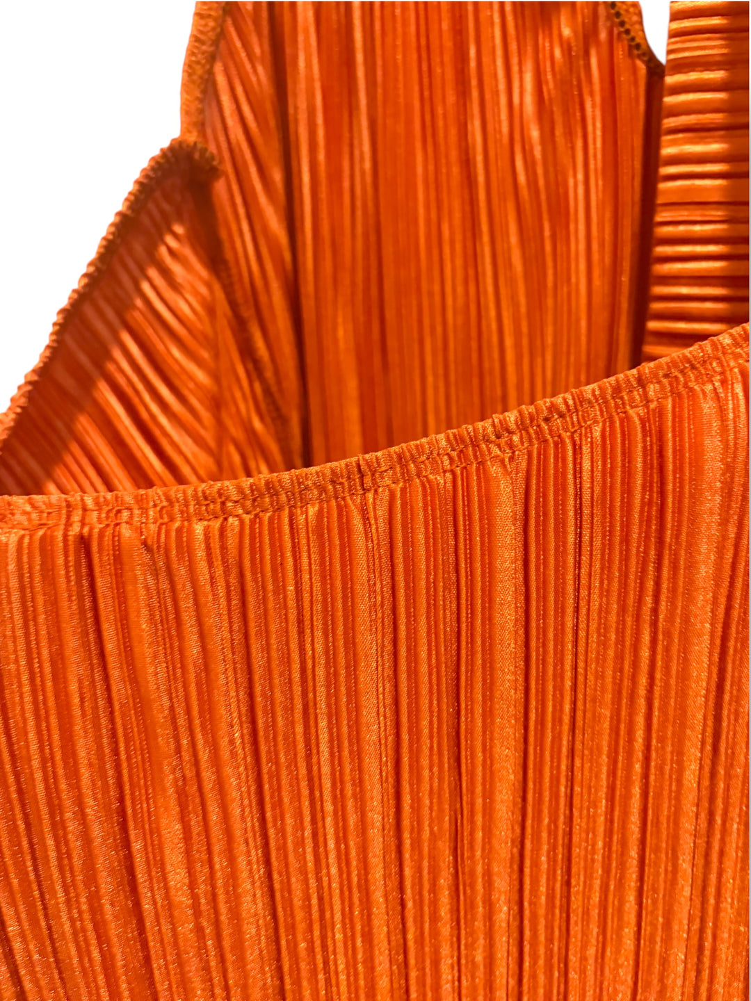 ASOS DESIGN Burnt Orange Pleated Halter Maxi Dress Size L 70s Disco Retro