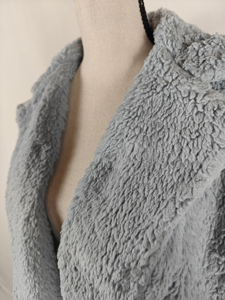 Women Splendid Sherpa Coat Light Blue Size XS