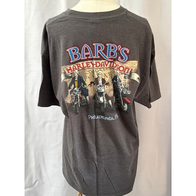 Men’s Harley Davidson Vintage Iron Dark Grey Graphic T-Shirt Sz XL