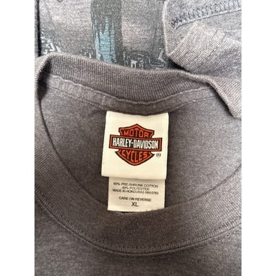 Men’s Harley Davidson Vintage Iron Dark Grey Graphic T-Shirt Sz XL