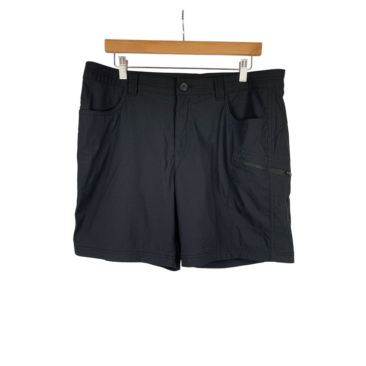 Eddie Bauer Womens Nylon Stretch Shorts Size 14 Black