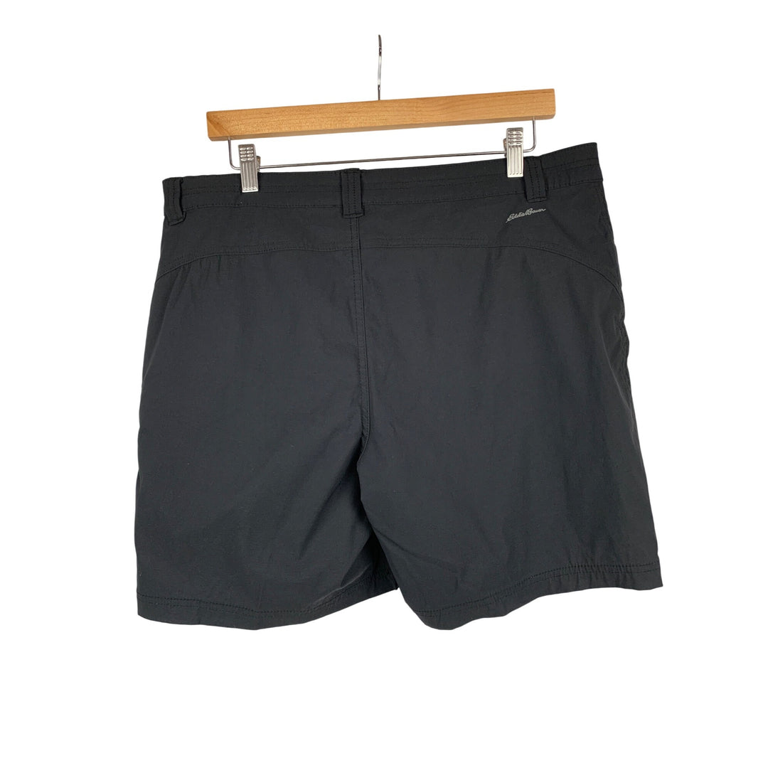 Eddie Bauer Womens Nylon Stretch Shorts Size 14 Black