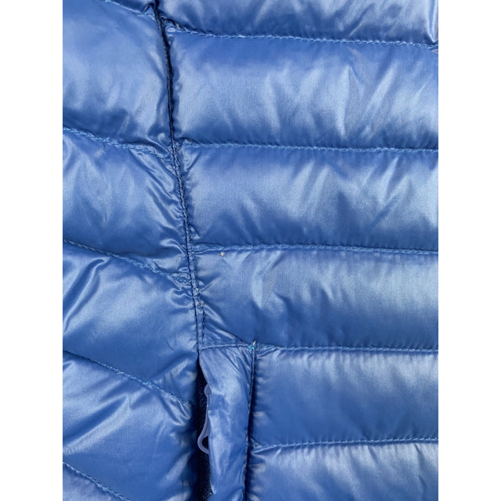 Bernardo Packable Womens Down Puffer Vest Blue Teal Reversible Nylon Lightweight