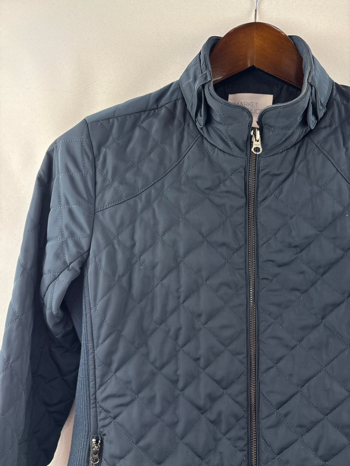 Women’s Market &amp; Spruce Small Navy Quilted Puffer Jacket