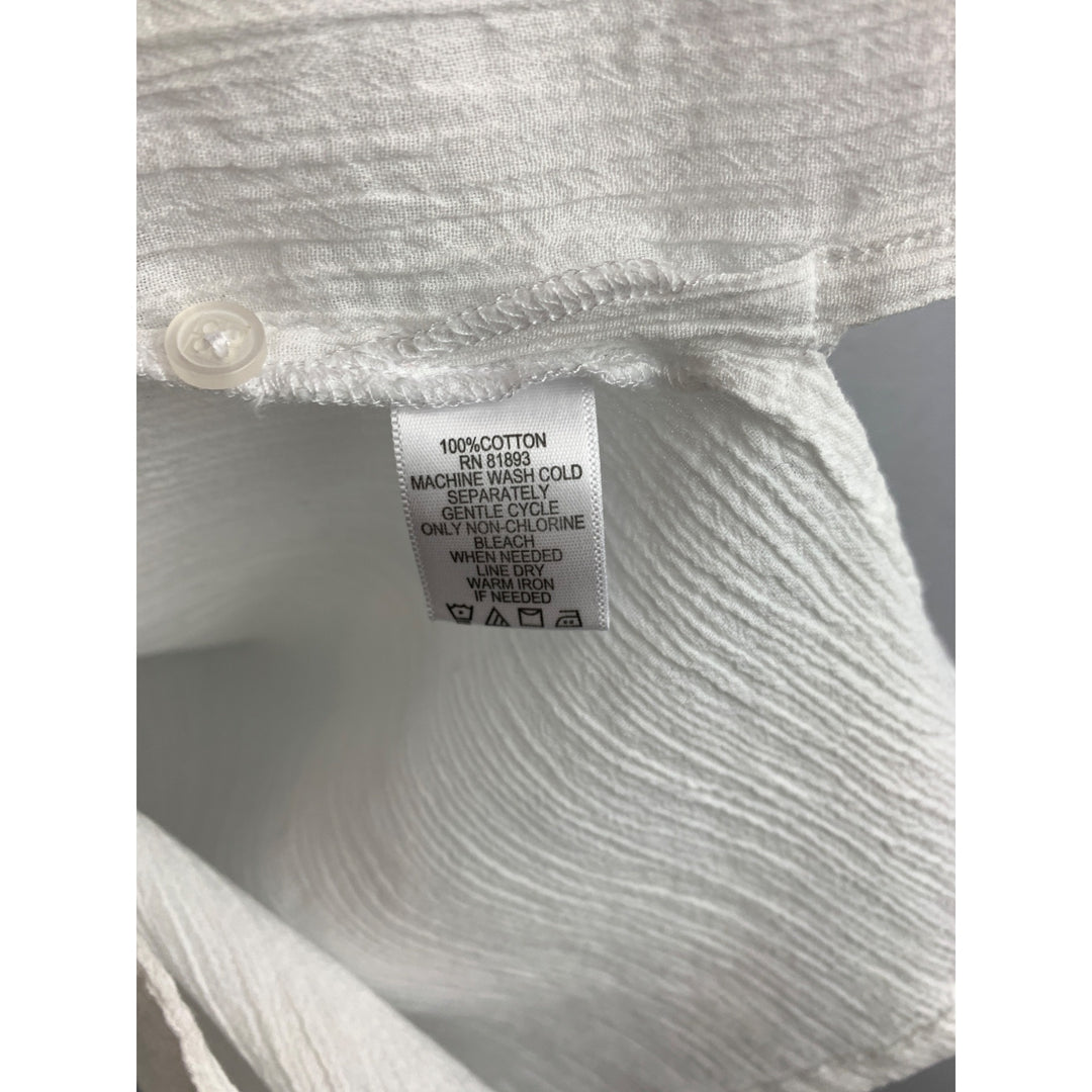 Liz Claiborne XXS White Button-Up Shirt Dress