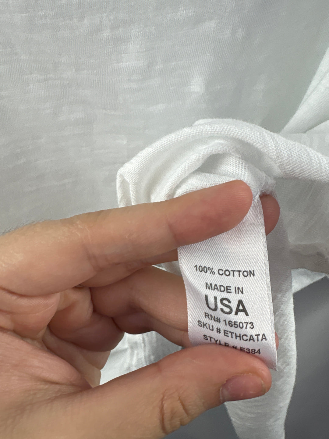Women’s Fresh Produce Size 2X White Long Sleeve Shirt