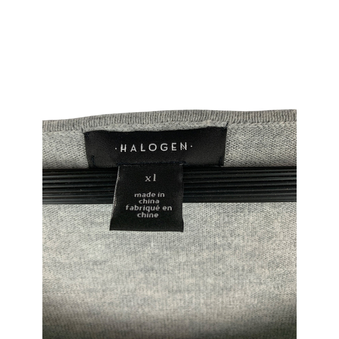 Halogen Xl Grey Loose-Fit Short-Sleeve Top