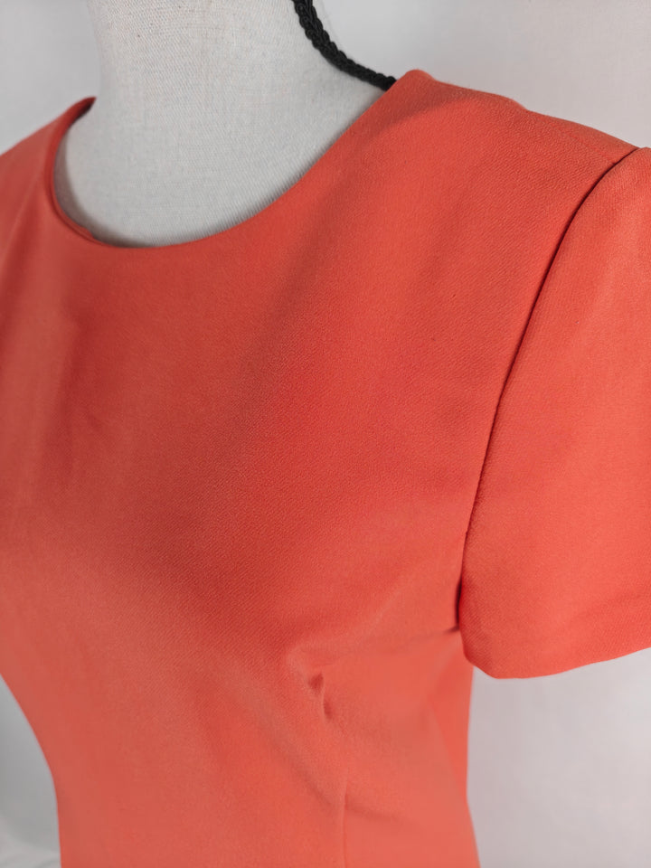 Women’s Ann Taylor Ruffle Hem Dress Coral Size 4