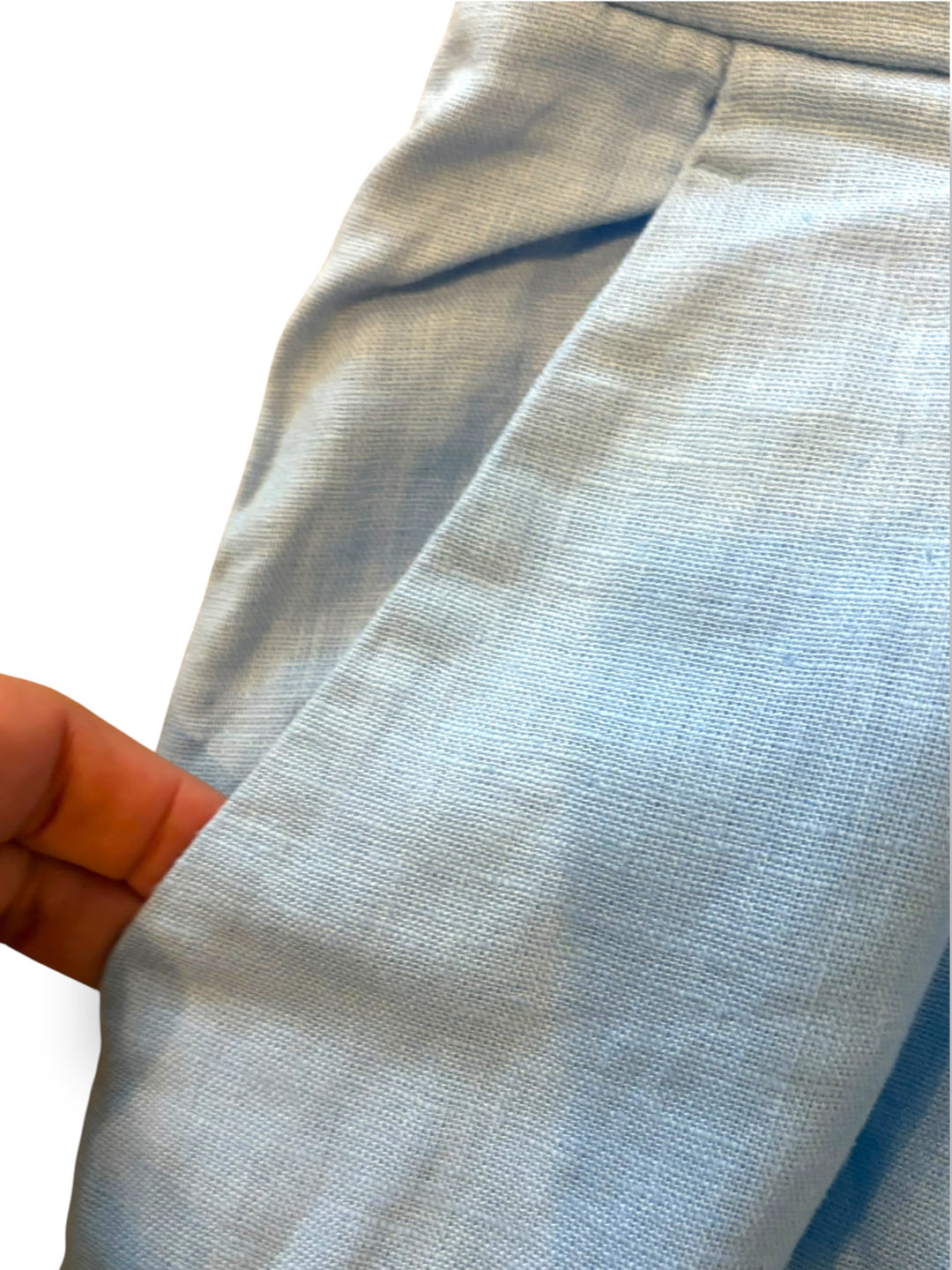 Abercrombie &amp; Fitch Curve Love Low Rise Wide Leg Pants Size 31 NWT Light Blue