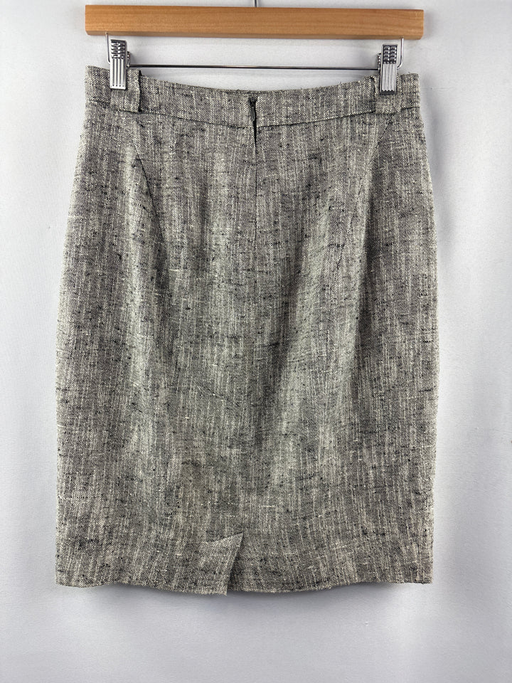 Women’s Max Mara Light Gray Tweed Pencil Skirt