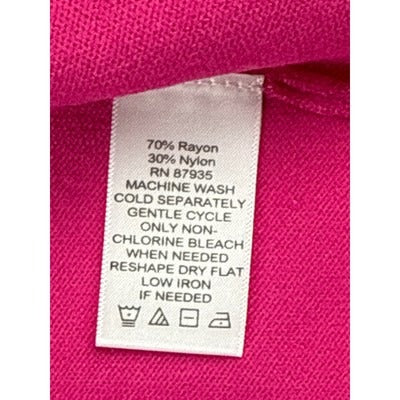 Susan Graver Womens Pink Cardigan Sweater L