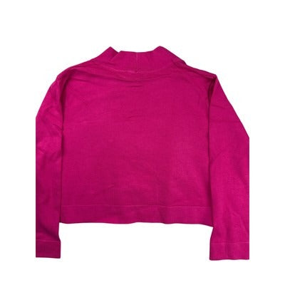 Susan Graver Womens Pink Cardigan Sweater L
