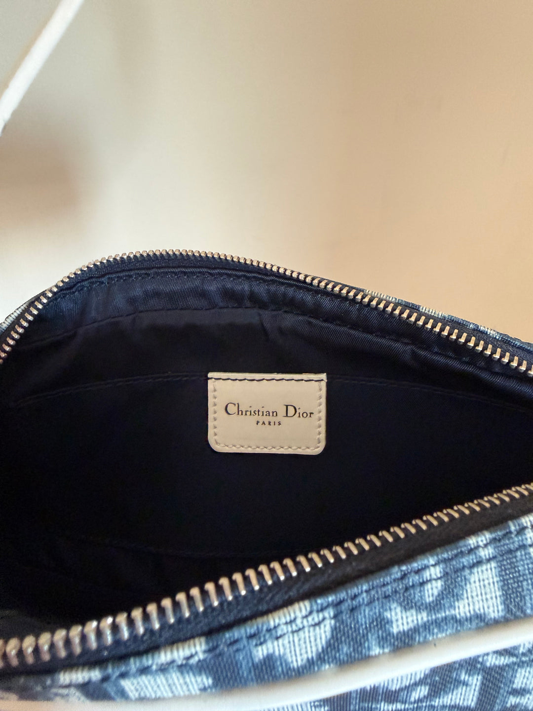 Christian Dior John Galliano Era Trotter Canvas Racing No. 1 Pochette/Shoulder Bag
