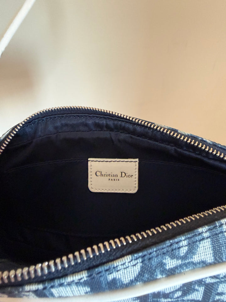 Christian Dior John Galliano Era Trotter Canvas Racing No. 1 Pochette/Shoulder Bag