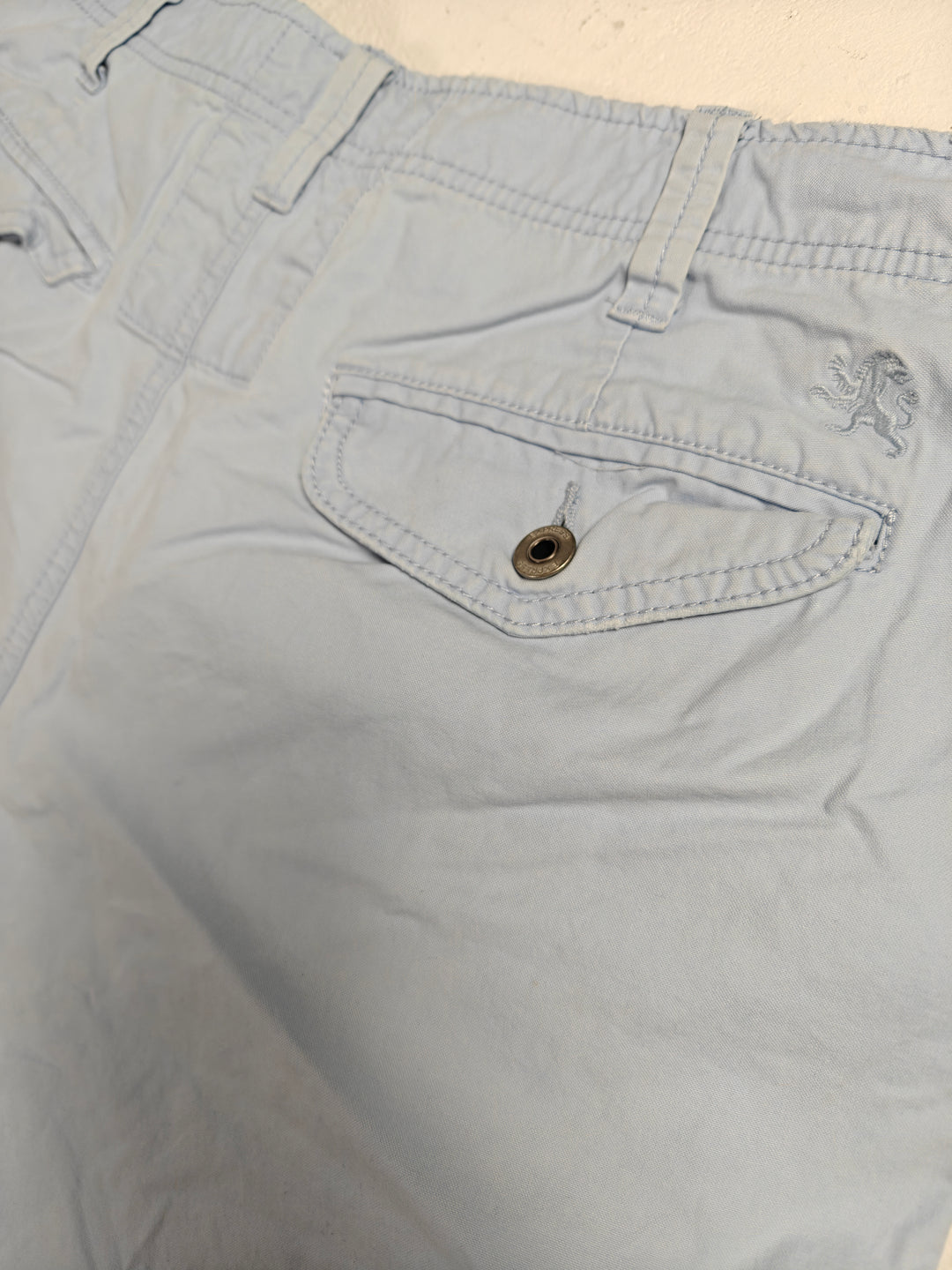 Mens Express Chino Shorts Light Blue Size 34