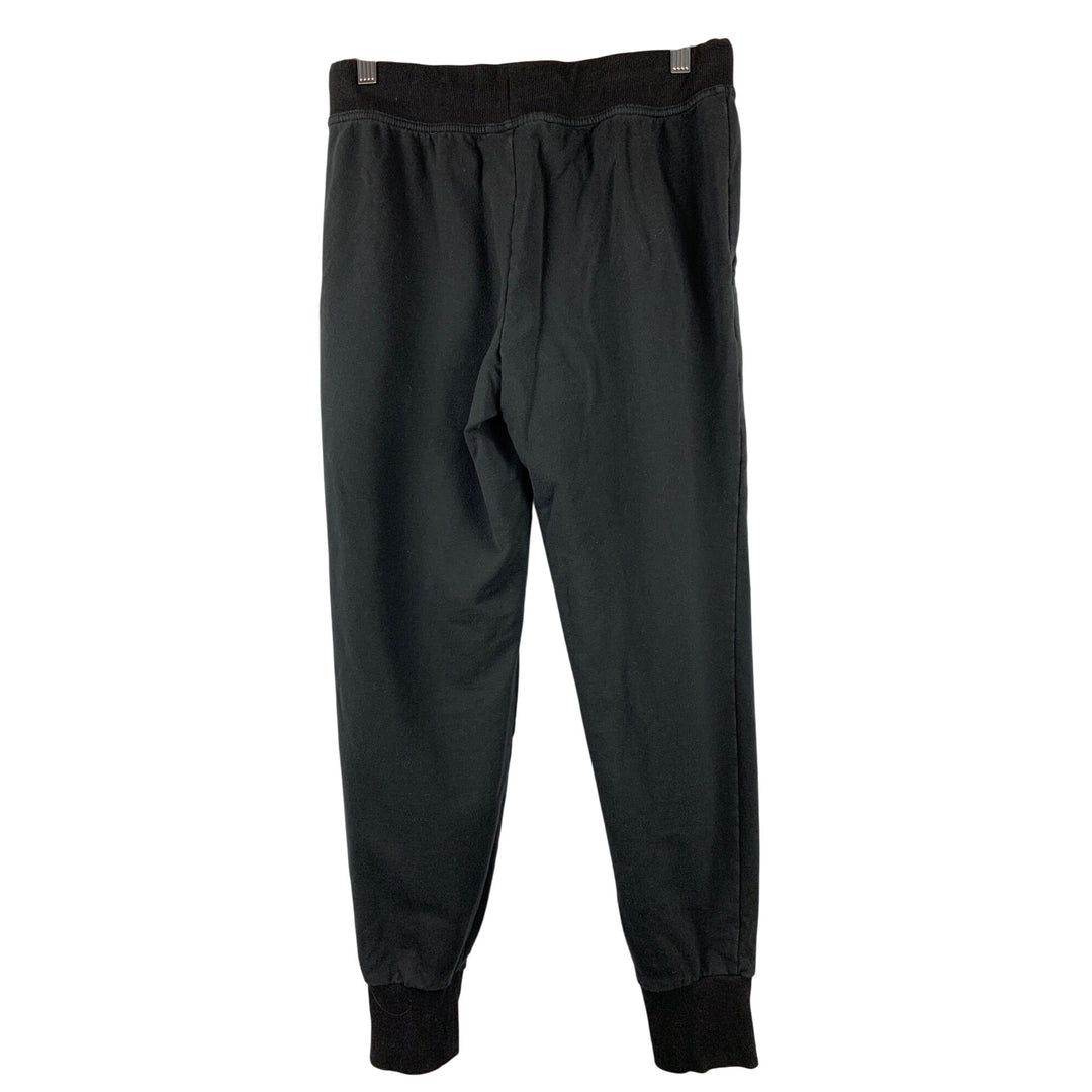 Fila Mens Jogger Sweatpants Black Cotton Blend Size S