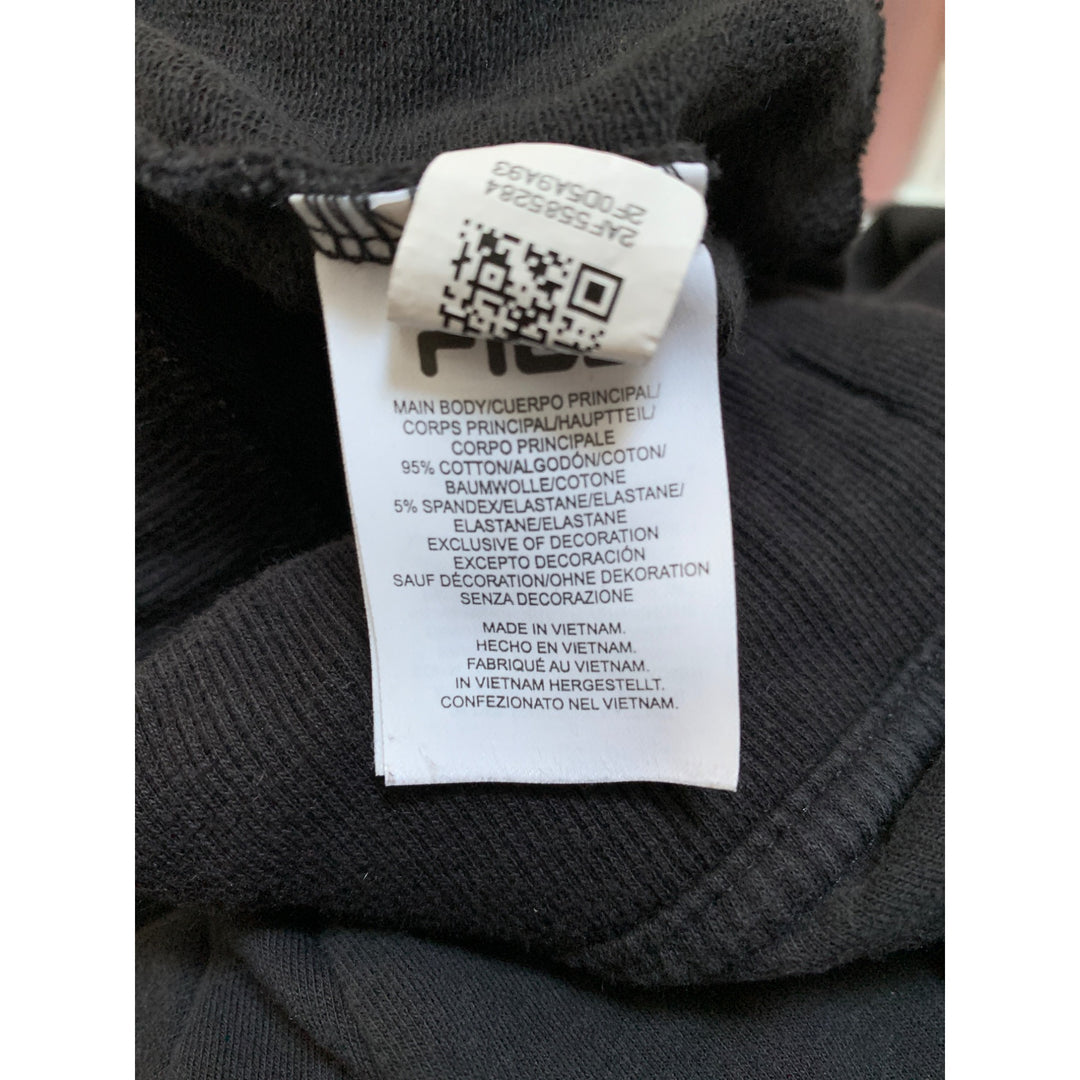 Fila Mens Jogger Sweatpants Black Cotton Blend Size S