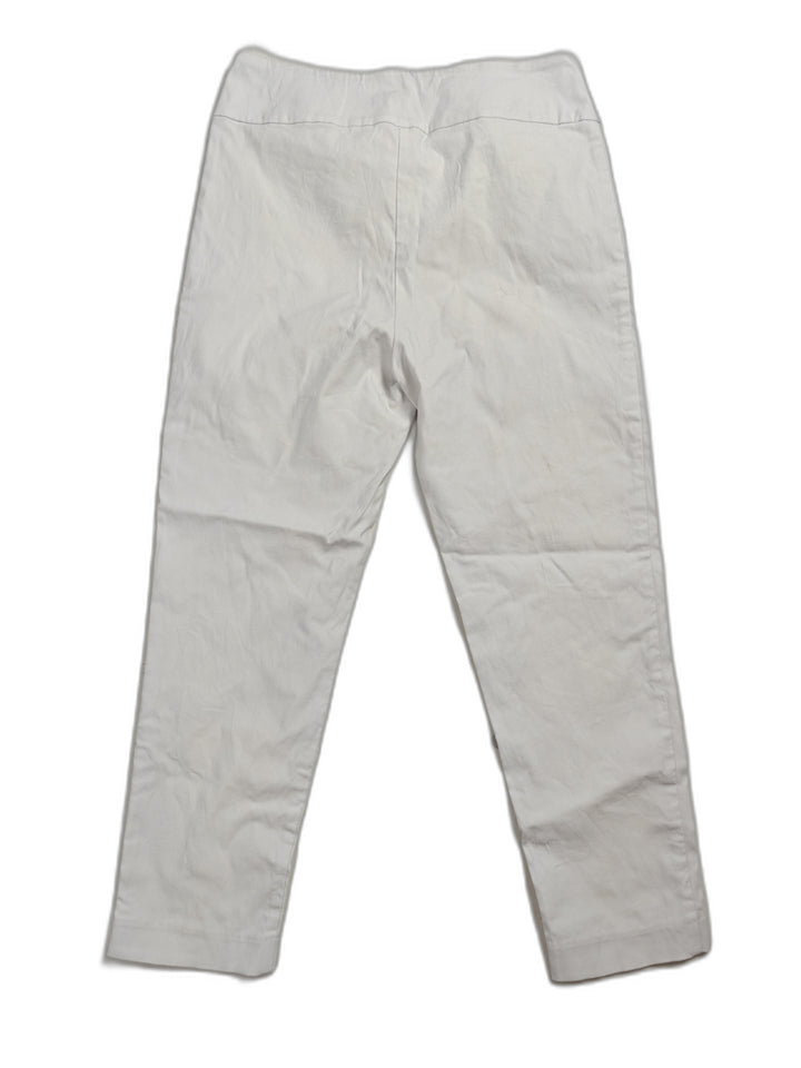 Womens Lisette L Straight Leg Pants White Size 8