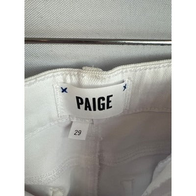 Paige Women’s White Jean Short Shorts Size 29 – Classic Denim Bottoms