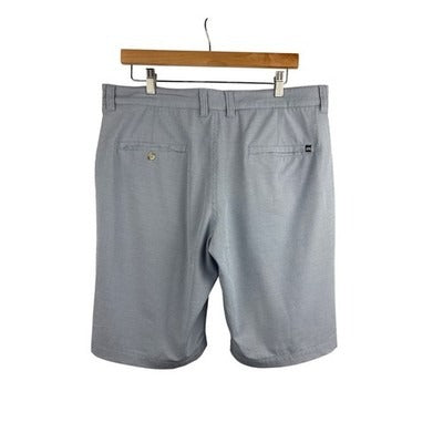 Travis Mathew Mens Blue Stretch Golf Shorts Size 36 Polyester Blend