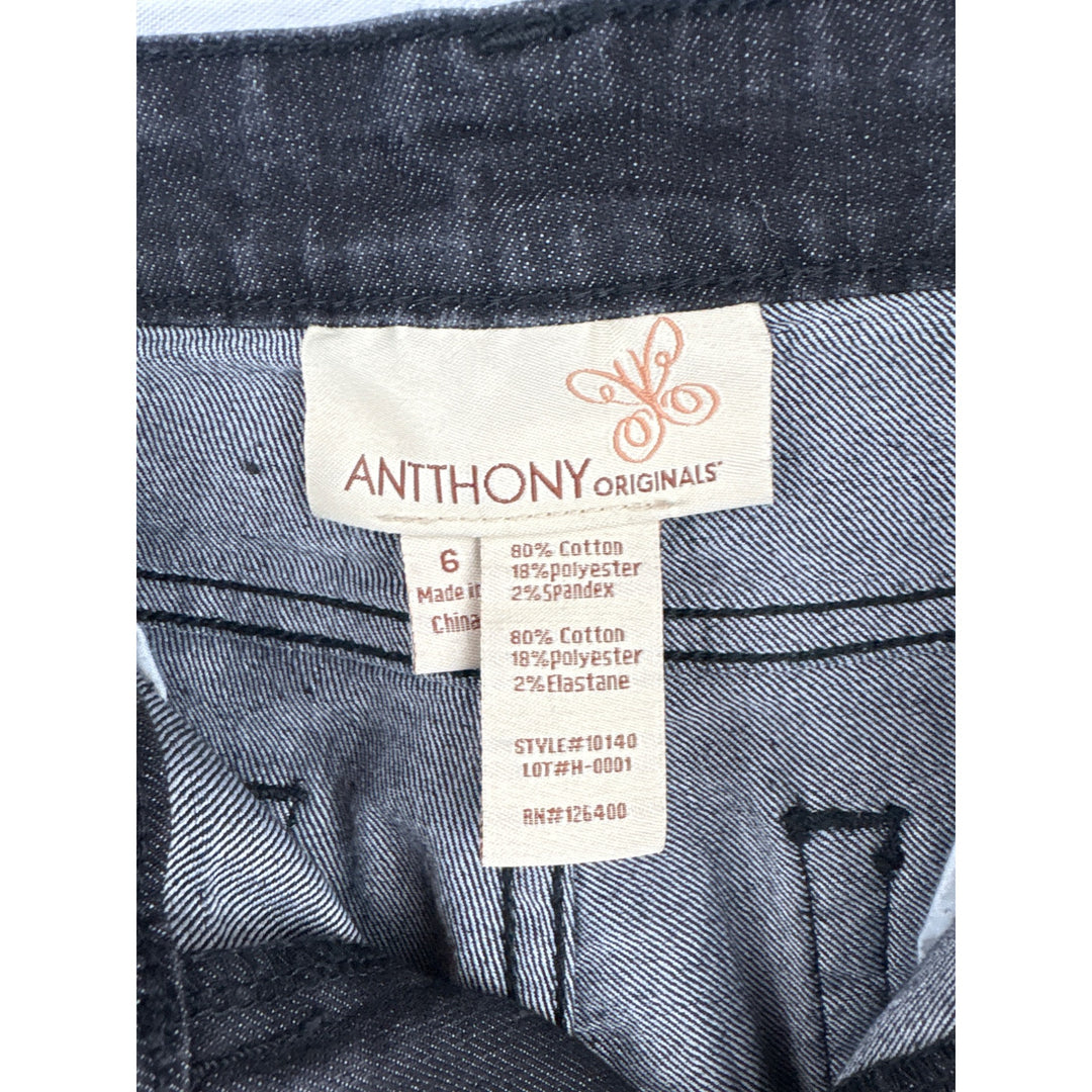 Black Bootcut Jeans Size 6 By Antthony Originals