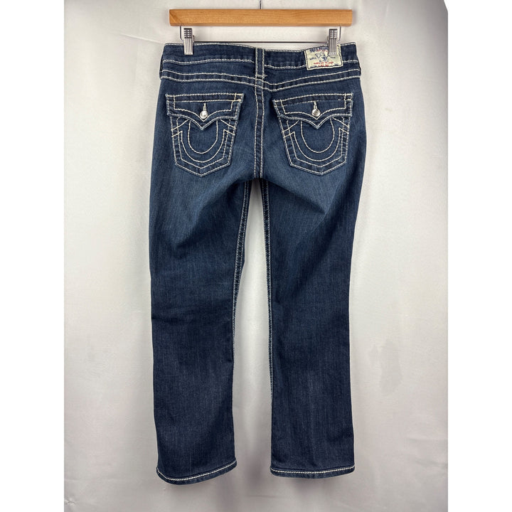 True Religion Womens Size 28 Distressed Blue Denim Jeans