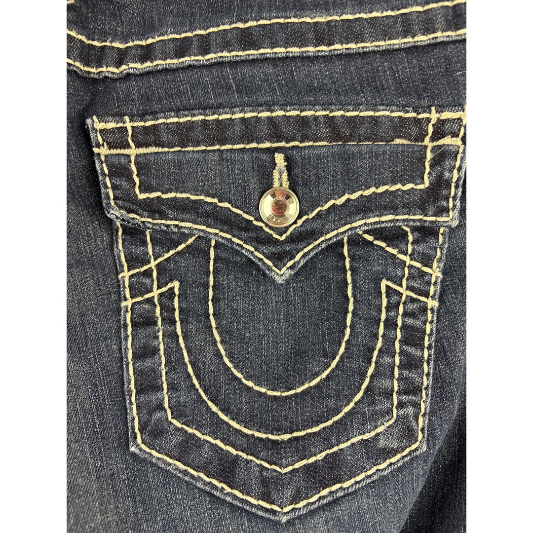 True Religion Womens Size 28 Distressed Blue Denim Jeans