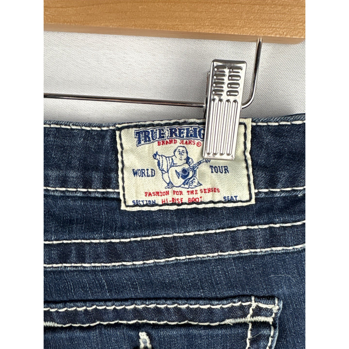 True Religion Womens Size 28 Distressed Blue Denim Jeans