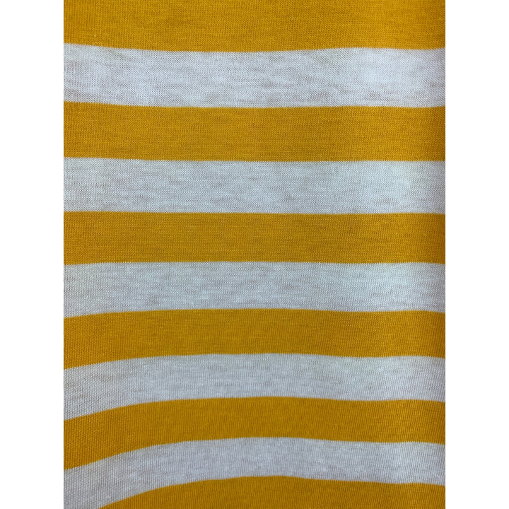 Nautical Yellow & White Striped Sleeveless Tank Top