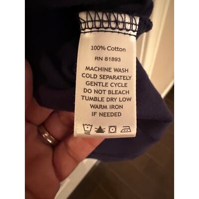 D & Co. Mens 3X Navy Blue Cotton T-Shirt